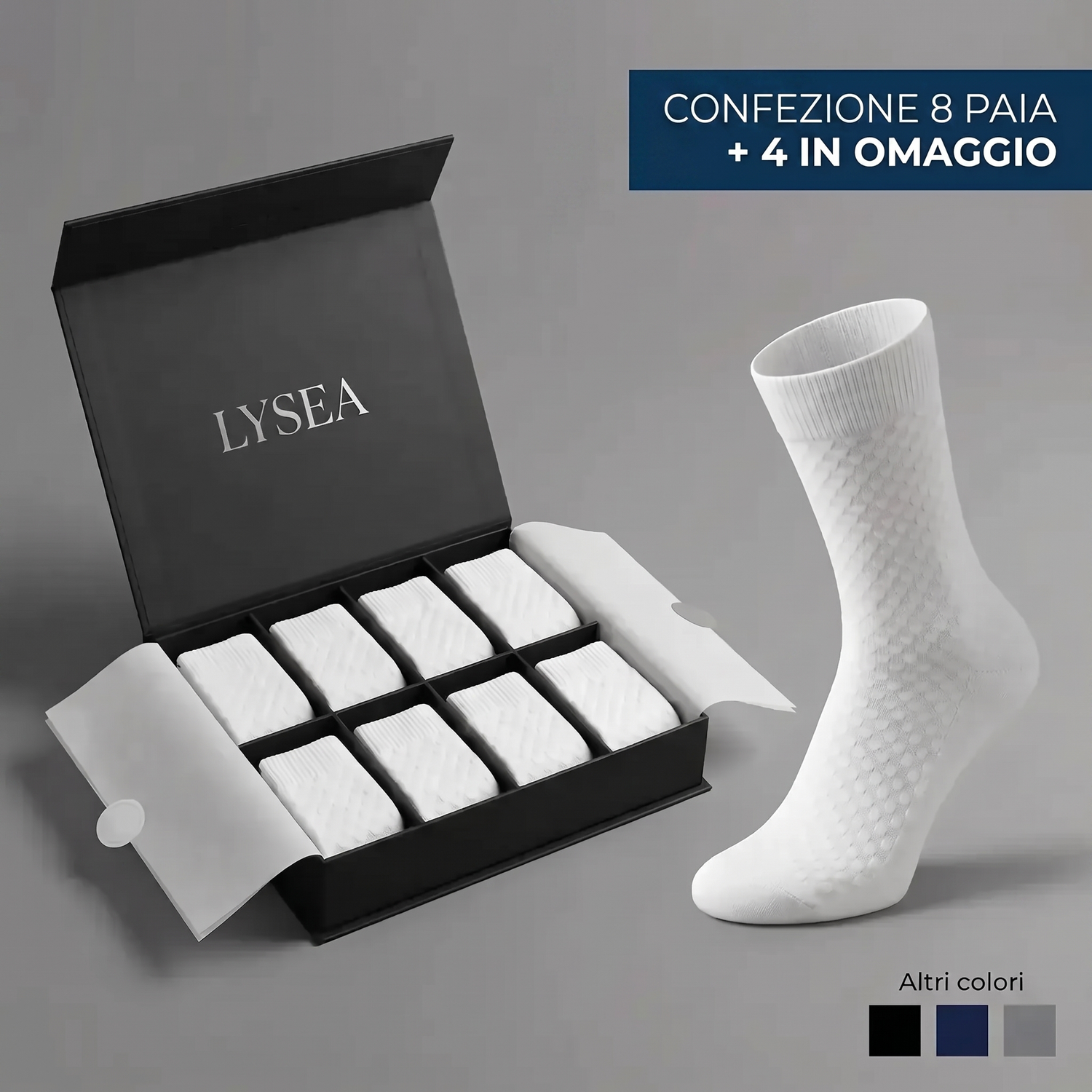 CALCETINES LYSEA DE MEDIA PIERNA DE FIBRA DE BAMBÚ PREMIUM